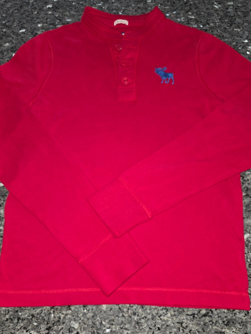 Abercrombie & Fitch Long-Sleeve Henley Muscle Shirt Sz XXL *